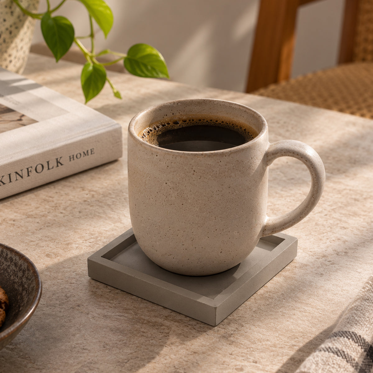 Mono Bardak Altlığı Seti - 2 Parça